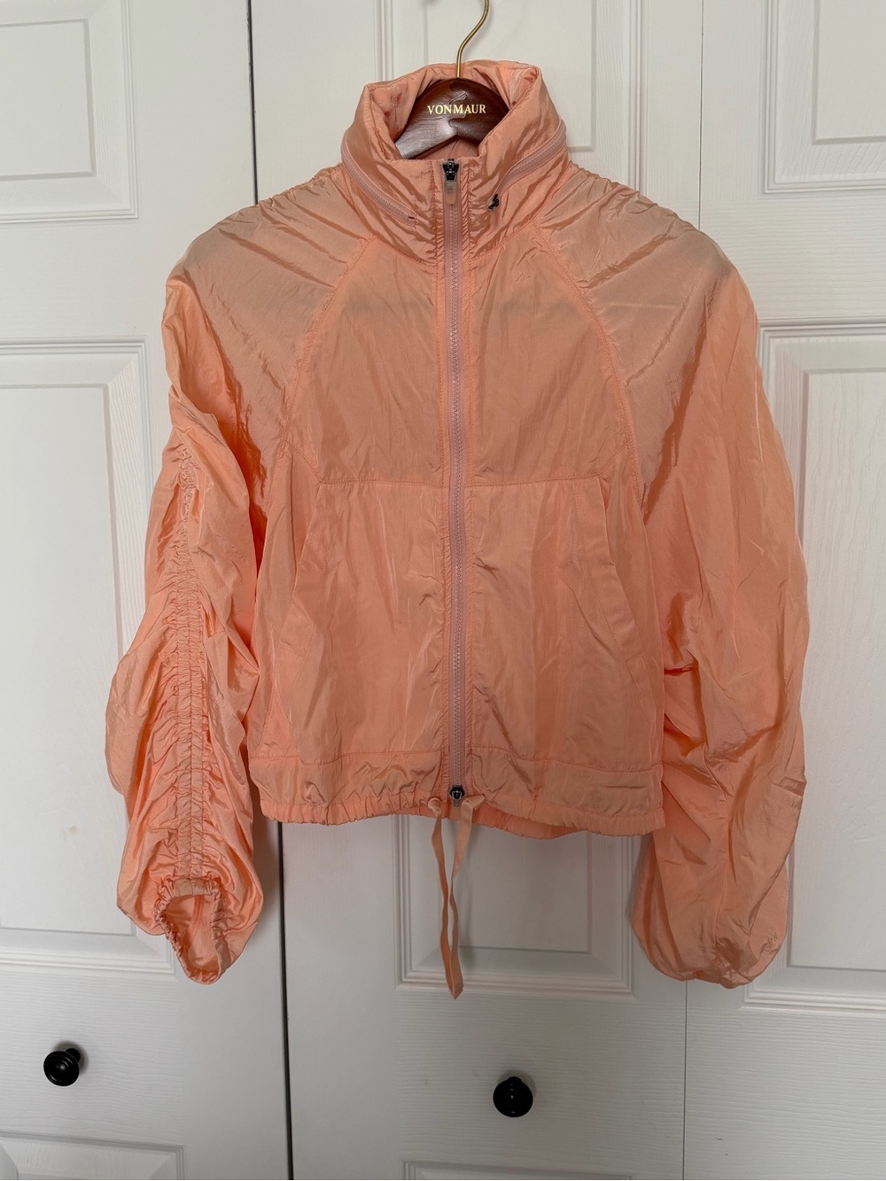 FP Movement by Free People Way Home Packable Peach Cropped Bomber Jacket